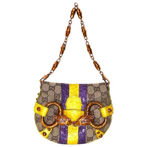 gucci tom ford monogram jeweled snake head bag limited edition|Gucci by Tom Ford 2004 XL Monogram Jeweled Snake Head.